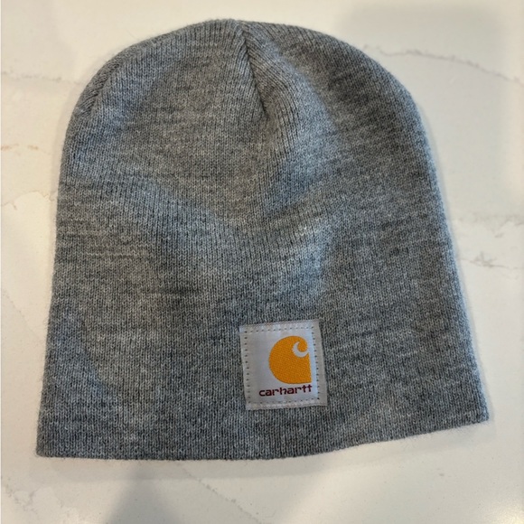Carhartt Gray Knit Beanie Hat - Picture 1 of 2